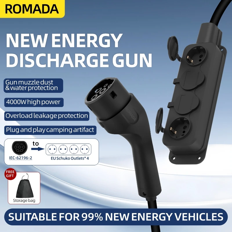 Ac Outdoor Power - Портативный кабель V2L 16А 4кВт для